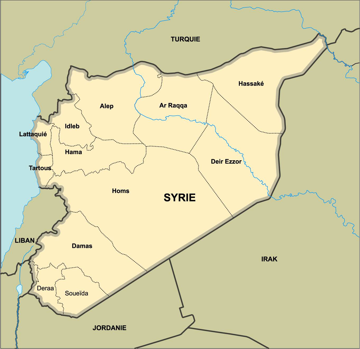 La future carte administrative de la Syrie fait débat